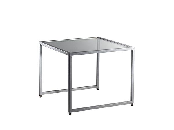Adelaide End Table, Glass (CEST-036) -- Trade Show Rental